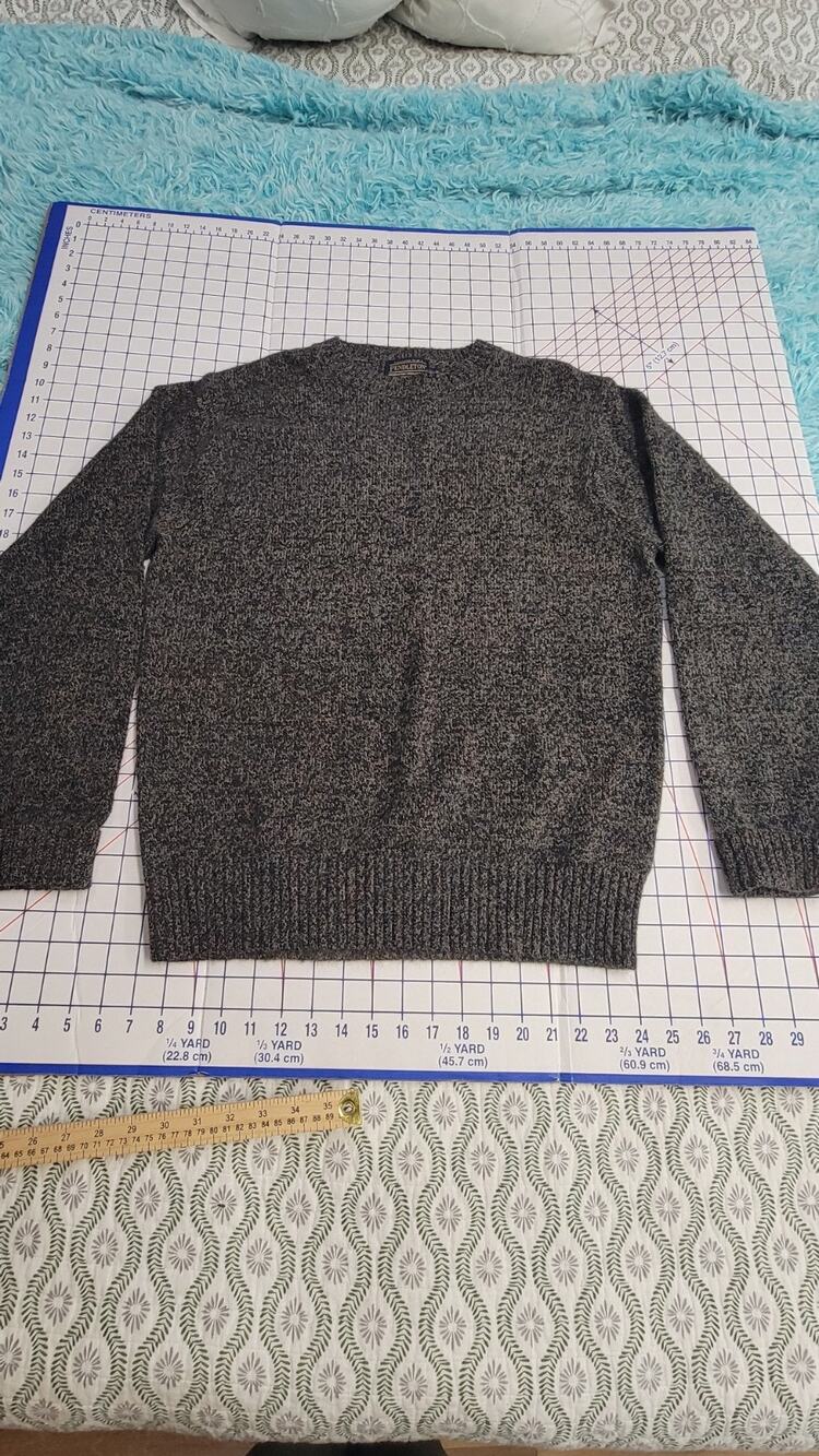 Men’s Pendleton Grey Wool/acrylic Sweater 29685 Size Medium